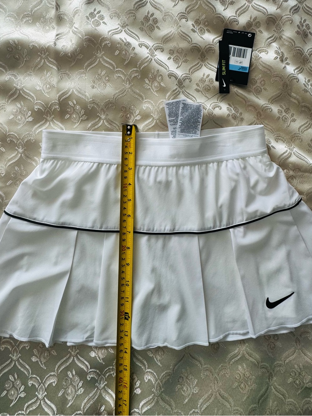 Nike Court Victory Dri-FIT Tennis Skort NWT White/Black Women’s Medium - Picture 8 of 8